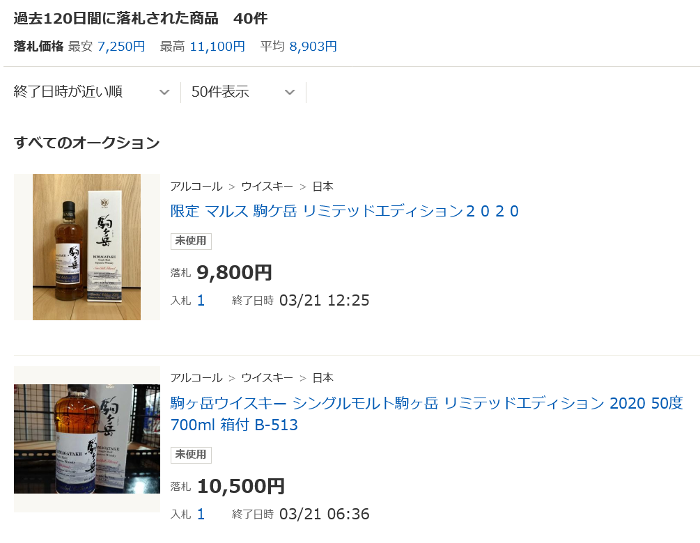 シングルモルト駒ヶ岳　リミテッドエディション2020 新品・未開封　箱付き 000000001423_ICj7T3X.jpg