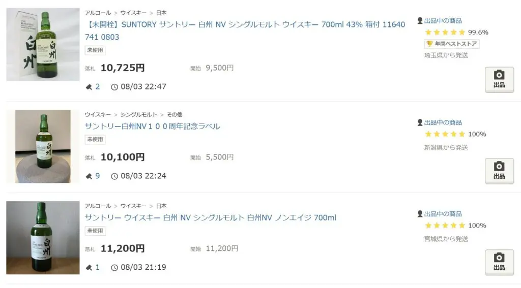 シングルモルト白州NV レビュー】シングルモルト白州NV – 特徴や味、最新価格、購入
