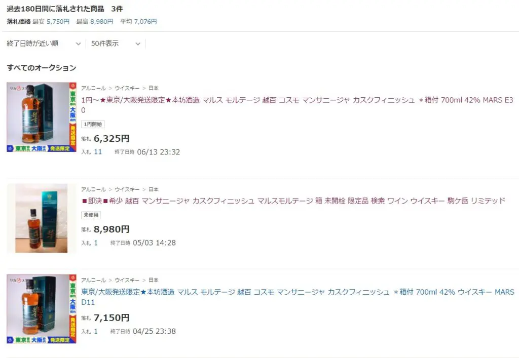 レビュー】越百 マンサニージャカスクフィニッシュ Bottled in 2021