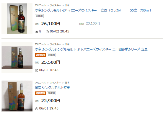 レビュー】厚岸シングルモルトジャパニーズウイスキー立夏